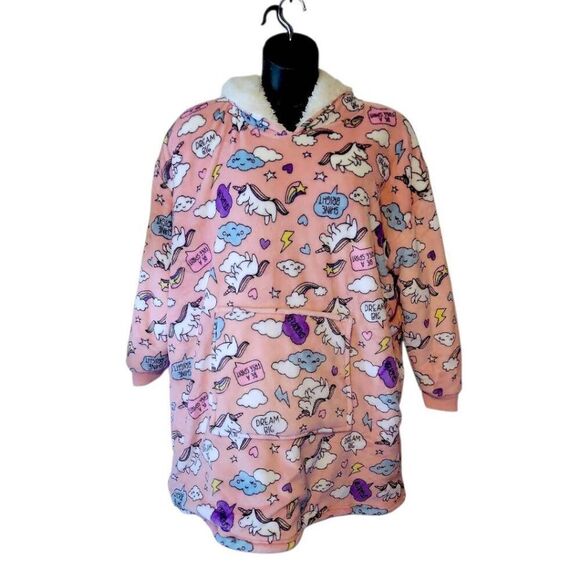Weekending Oversize Unicorn Sleep Hoodie One Size - Picture 1 of 6